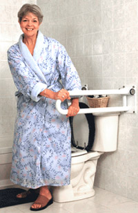 Assistive PT Rail Bathroom Transfer System